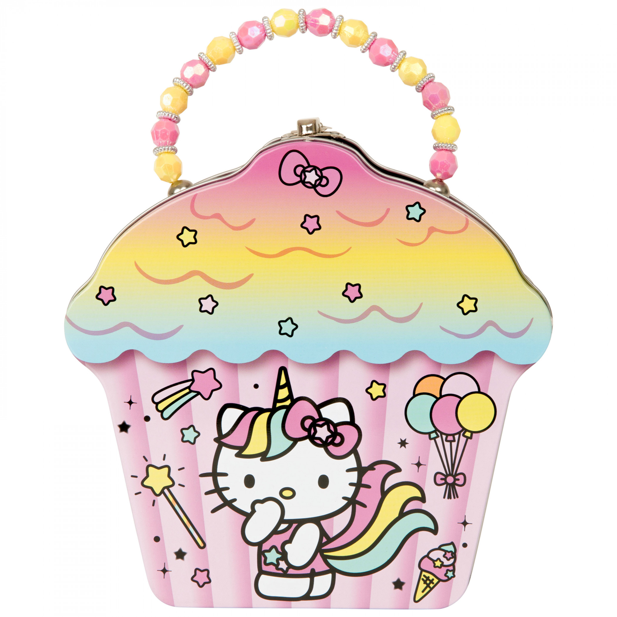 Hello Kitty Unicorn Cupcake Purse Tin Lunch Box